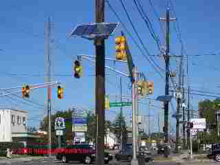 Photovoltaic panels on utility poles, Haddonfield NJ (C) Daniel Friedman