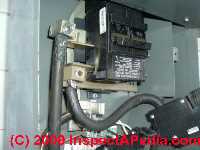 Photo of a Zinsco electrical panel failure
