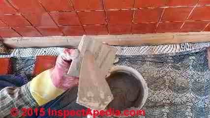 Install ceramic tile on a wall - procedure (C) Daniel Friedman