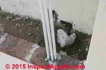 Source of leaks through a masonry wall: San Antonio homeowner enjoys leaks into neighboring home (C) Daniel Friedman