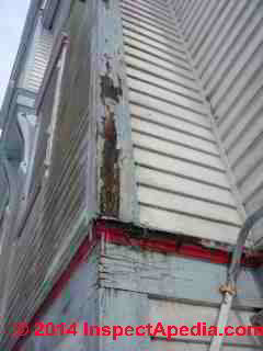 Severe exterior trim rot on a New York Building (C) Daniel Friedman