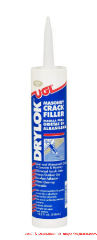 UGL DRYLOK crack filler that might work on some fiber cement siding damage cracks - cited & discussed at InspectApedia.com