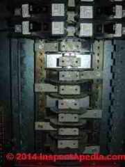 Challenger Electric Electrical Panel - bus overheat field report (C) InspectApedia & Lee
