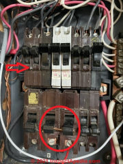 Federal NoArk  unsafe electrical panel in Toronto (C) InspectApedia.com BB