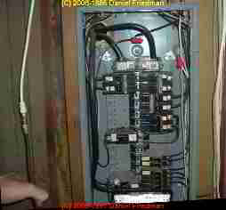 Photograph of Bad neutral connection, FPE breaker failed to trip