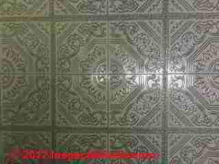 Zip Stik self adhesive floor tile containing asbestos (C) D Friedman PT