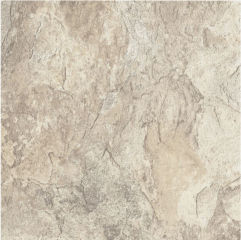 Congoleum DurStone Sierra Slate 16x16 inch non-asbestos floor tile cited & discussed at InspectApedia.com