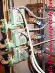 LARGER VIEW of a heating boiler circulator pump set