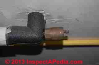Float type air bleeder valve installed horizontally (C) InspectAPedia BL