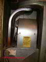 Furnace blower compartment © D Friedman at InspectApedia.com 