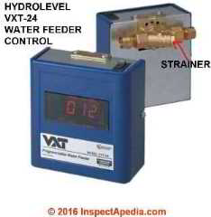 Hydrolevel VXT-24 programmable water feeder for steam boilers at InspectApedia.com