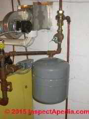 LARGER VIEW of a heating boiler expansion tank