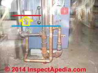 Steam boiler hartford loop improperly piped (C) Daniel Friedman