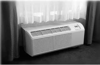 Trane PTAC air conditioner heater installed, original source http://www.trane.com/commercial/uploads/pdf/1129/ptac-prc002-en.pdf