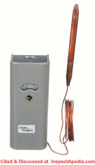 White-Rodgers line voltage thermostat 1687-9 and IO manual at InspectApedia.com