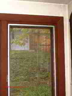 Window gap seal project © D Friedman at InspectApedia.com 