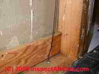 Gypsum board wall sheathing bracing © Daniel Friedman at InspectApedia.com