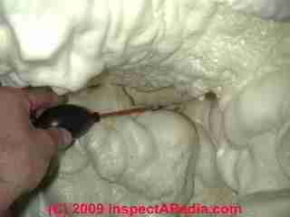 Foam insulation air leaks (C) Daniel Friedman