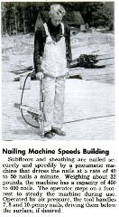 Nail Gun description in Popular Mechanics, Marchn 1950 (Google) at InspectApedia.com