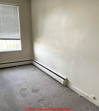 interior wall soot stains (C) InspectApedia.com Deb