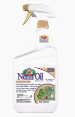 Neem oil spray broad spectrum pesticide and fungicide for plants cited at InspectApedia.com