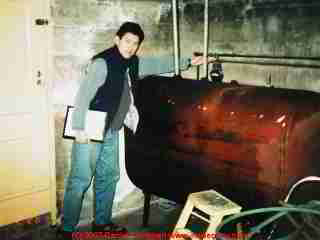 Indoor oil storage tank, abandoned (C) Daniel Friedman