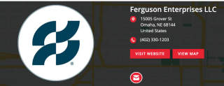 Logo for Ferguson Enterprises LLC - cited & discussed at InspectApedia.com
