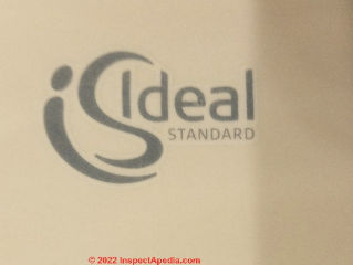 Ideal Standard toilet & bidet in Genoa, Italy (C) Daniel Friedman at InspectApedia.com