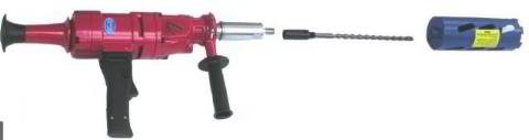 Small lateral drilling tool & bit (C) InspectApedia