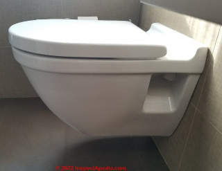 Duravit toilet (C) Daniel Friedman at InspectApedia.com
