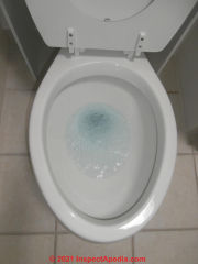 Slow flushing toilet diagnosis (C) InspectApedia.com Lydiah