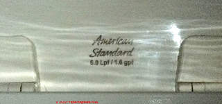 American Standard toilet logo (C) InspectApedia.com Daniel Friedman