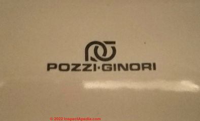 Pozzi Ginori toilet, Installed in Venice, Italy (C) Daniel Friedmanat Inspectapedia.com