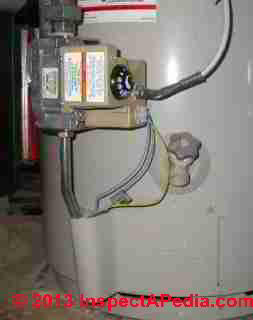 Pilotless ignition gas fired water heater control (C) Daniel Friedman A O Smith water heaters