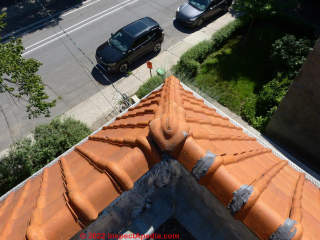 1953 Montreal Canada clay tile roof (C) InspectApedia.com Martin