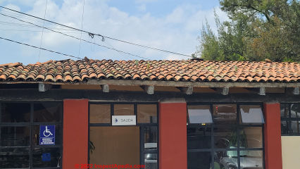 Wavy clay tile roof, Artisans Market, San Miguel de Allende Mexico (C) Daniel Friedman