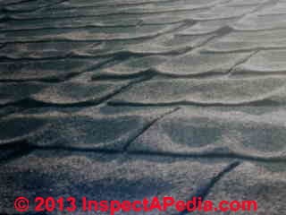 Cupped roof shingles (C) Daniel Friedman