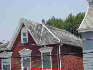 Tar coated slate roof (C) Daniel Friedman