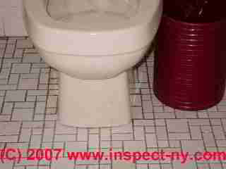 Photograph of a loose toilet