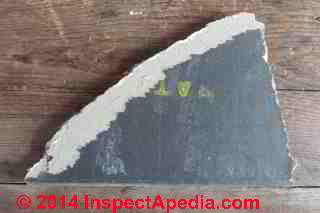 Exteriror gypsum board or gyprock sheathing © Daniel Friedman at InspectApedia.com
