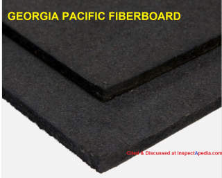Georgia Pacific Fiberboard sheathing 1/2 inch R 1.31 at InspectApedia.com 