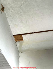 thin insulating fiberboard (C) InspectApedia.com Camilla