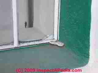 Straw bale  home window detail © Daniel Friedman at InspectApedia.com