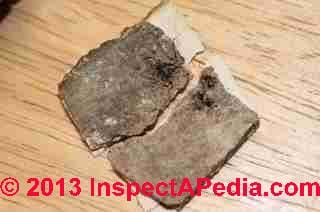 Wood rot from leakage in a London home (C) InspectApedia JG