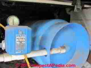 Mobile home water pump (C) InspectAPedia.com