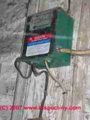 Photograph of a well pump relay switch